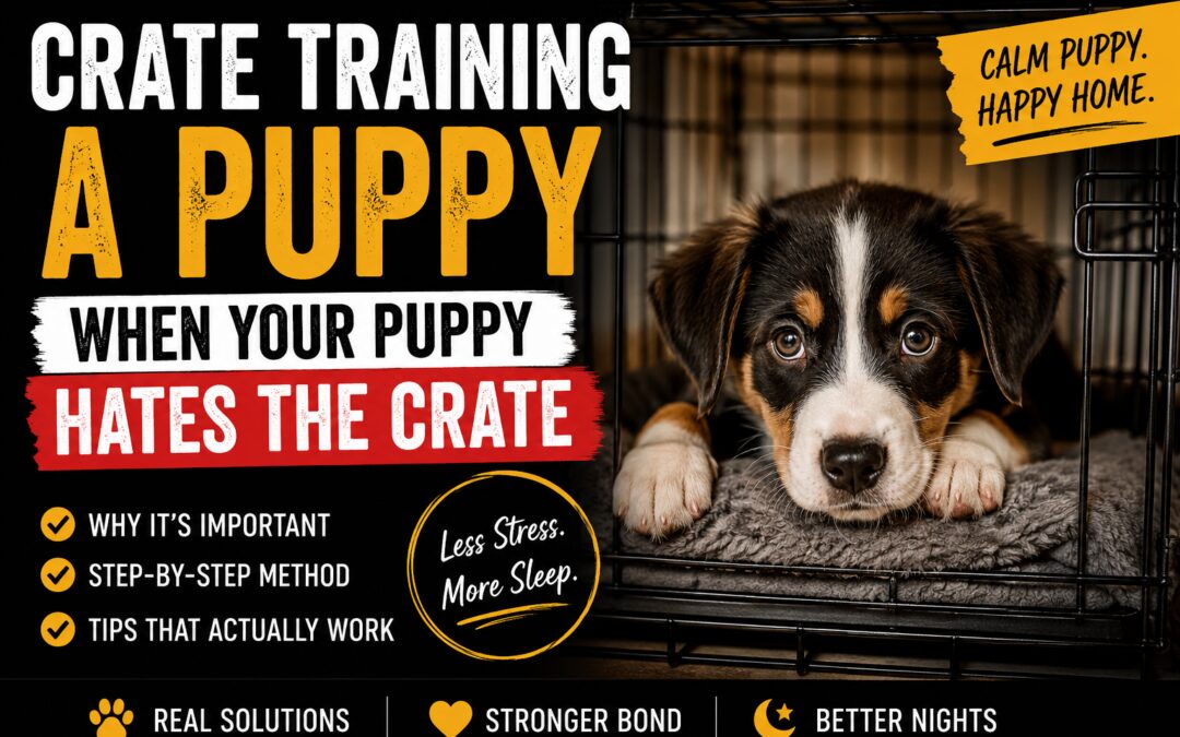 Crate Training a Puppy When Your Puppy Hates the Crate