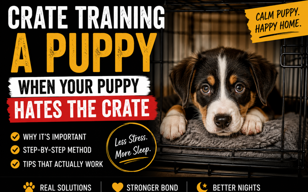 Crate Training a Puppy When Your Puppy Hates the Crate
