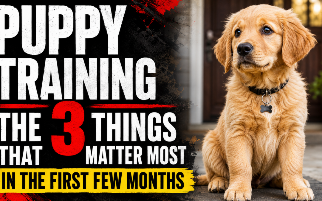 Puppy Training: The 3 Things That Matter Most in the First Few Months