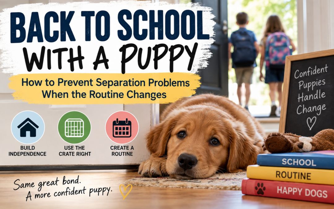 Back to School With a Puppy: How to Prevent Separation Problems When the Routine Changes